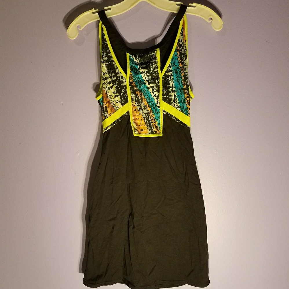 Sparkle and Fade black and multi bodycon dress